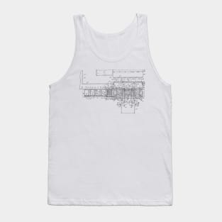 Turkey Loading Apparatus Vintage Patent Hand Drawing Tank Top